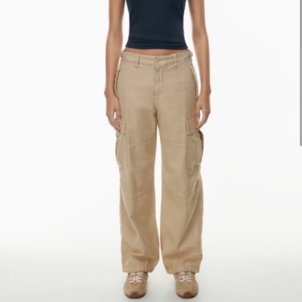 TNA Supply Cargo Pant 2022 edition - GD Rich Mocha Brown adjustable waist Sz 10